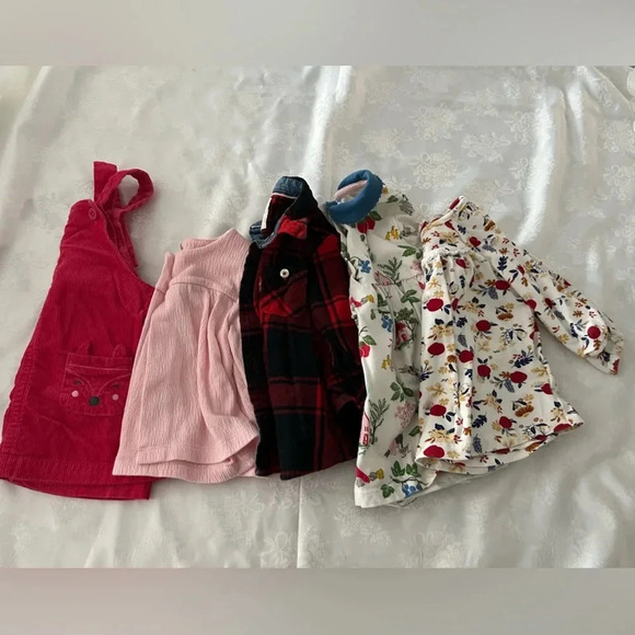 Baby Girls Fall Clothing Bundle Lot of Five Items 3-6M Levi’s, Baby Boden & More - Picture 1 of 8